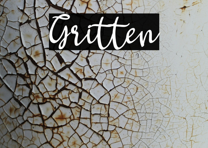 Gritten Font examples