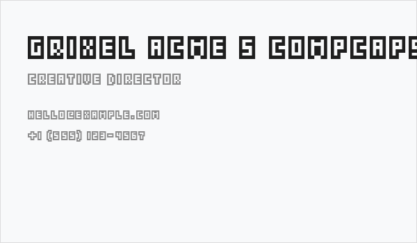 Grixel Acme 5 CompCapsO Business Card