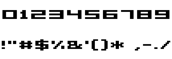 Grixel Acme 5 Wide Bold Xtnd Font OTHER CHARS