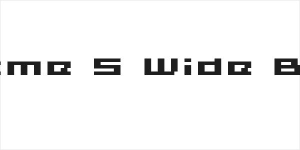 Grixel Acme 5 Wide Bold Xtnd Logo