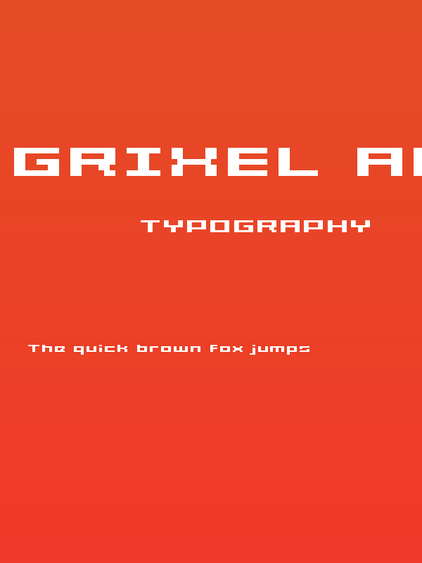 Grixel Acme 5 Wide Bold Xtnd Poster