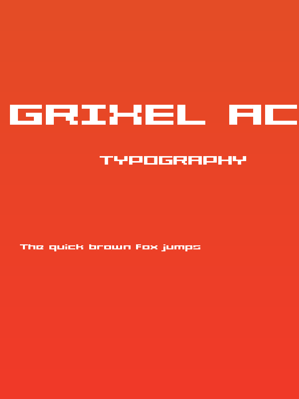 Grixel Acme 5 Wide Bold Poster
