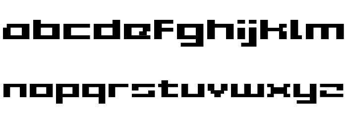 Grixel Acme 5 Wide Bold Font LOWERCASE