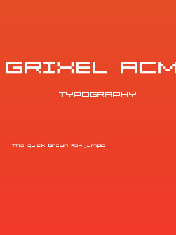 Grixel Acme 5 Wide Poster