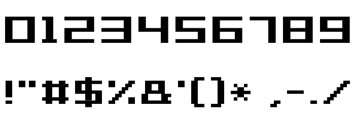 Grixel Acme 7 Wide Bold Xtnd Font OTHER CHARS