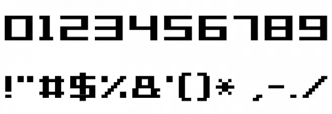 Grixel Acme 7 Wide Bold Xtnd Font OTHER CHARS