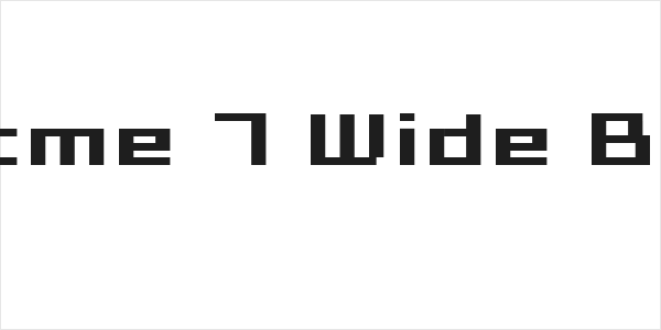 Grixel Acme 7 Wide Bold Xtnd Logo