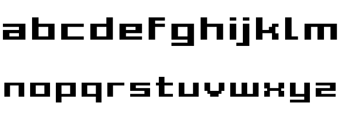 Grixel Acme 7 Wide Bold Xtnd Font LOWERCASE