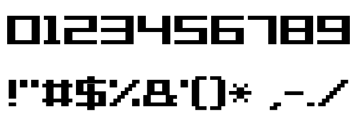 Grixel Acme 7 Wide Bold Font OTHER CHARS