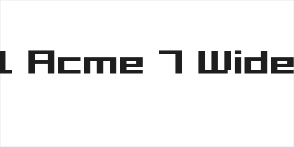 Grixel Acme 7 Wide Bold Logo