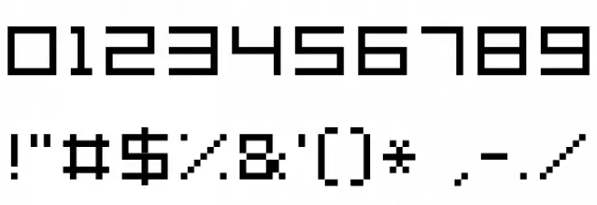 Grixel Acme 7 Wide Xtnd フォント その他の文字