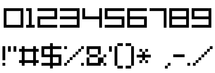 Grixel Acme 7 Wide Font OTHER CHARS