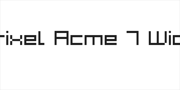 Grixel Acme 7 Wide Logo