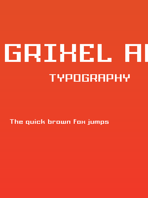 Grixel Acme 9 Regular Bold Xtnd Poster