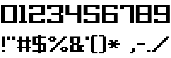 Grixel Acme 9 Regular Bold フォント その他の文字