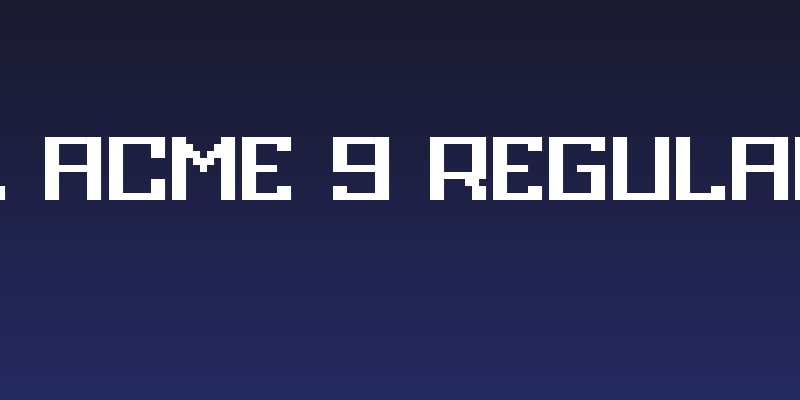 Grixel Acme 9 Regular Bold Social Header