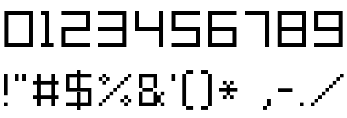 Grixel Acme 9 Regular Xtnd Font OTHER CHARS