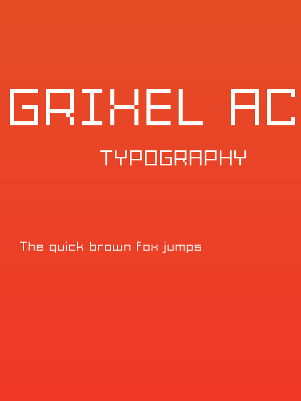 Grixel Acme 9 Regular Xtnd Poster