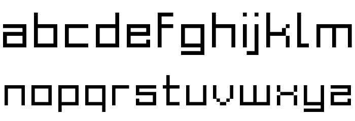 Grixel Acme 9 Regular Xtnd Font LOWERCASE