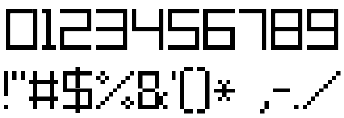 Grixel Acme 9 Regular Font OTHER CHARS