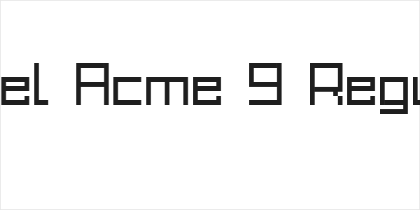 Grixel Acme 9 Regular Logo