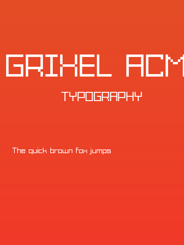 Grixel Acme 9 Regular Poster