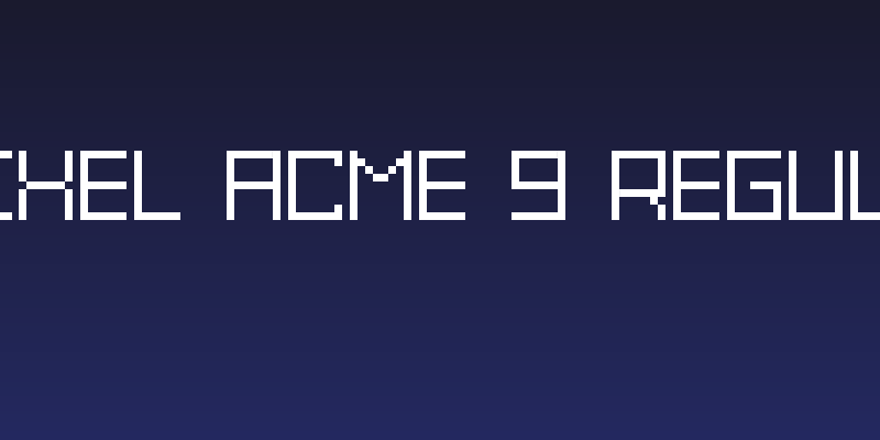 Grixel Acme 9 Regular Social Header