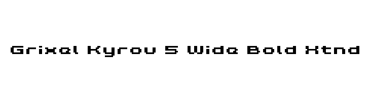 Grixel Kyrou 5 Wide Bold Xtnd  Descarca Fonturi Gratis