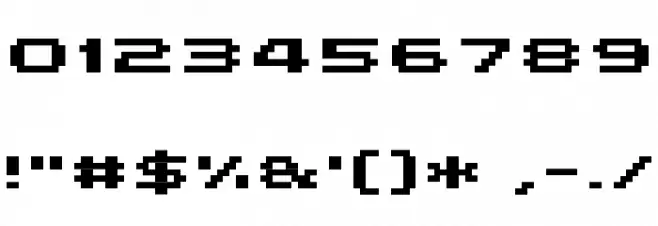 Grixel Kyrou 5 Wide Bold Xtnd Font OTHER CHARS