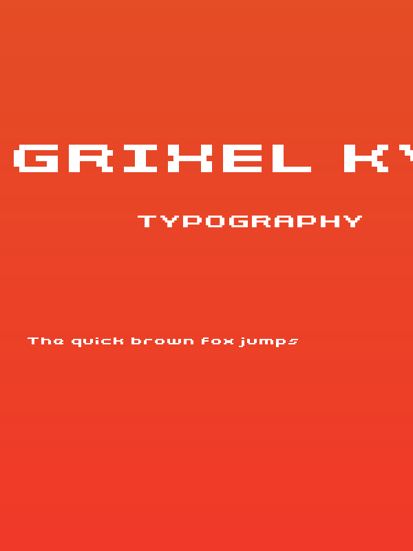 Grixel Kyrou 5 Wide Bold Xtnd Poster