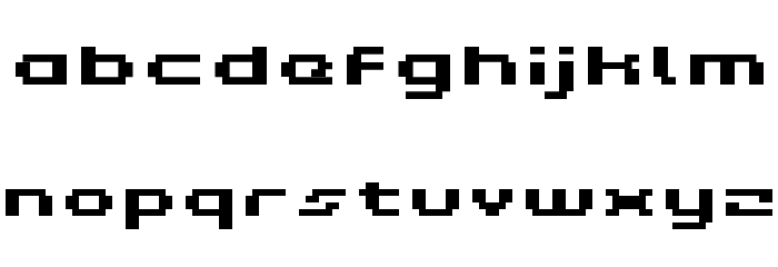 Grixel Kyrou 5 Wide Bold Xtnd Font LOWERCASE