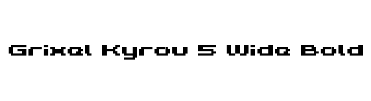 Grixel Kyrou 5 Wide Bold  フリーフォントのダウンロード