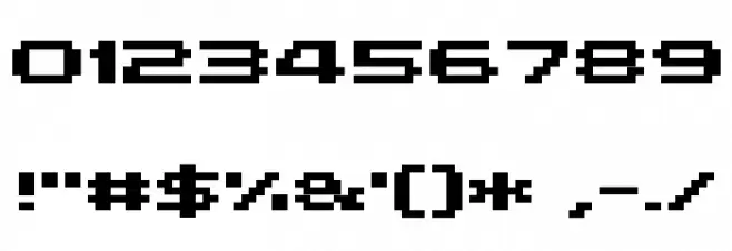 Grixel Kyrou 5 Wide Bold Font OTHER CHARS