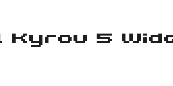 Grixel Kyrou 5 Wide Bold Logo