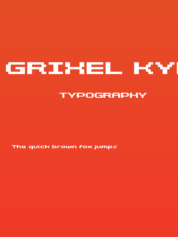 Grixel Kyrou 5 Wide Bold Poster