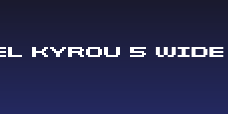 Grixel Kyrou 5 Wide Bold Social Header