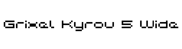 Grixel Kyrou 5 Wide  Fuentes Gratis Descargar