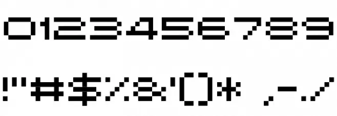 Grixel Kyrou 5 Wide フォント その他の文字