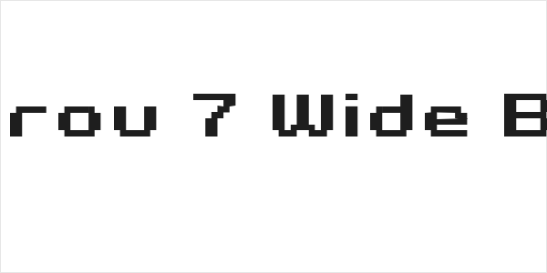 Grixel Kyrou 7 Wide Bold Xtnd Logo