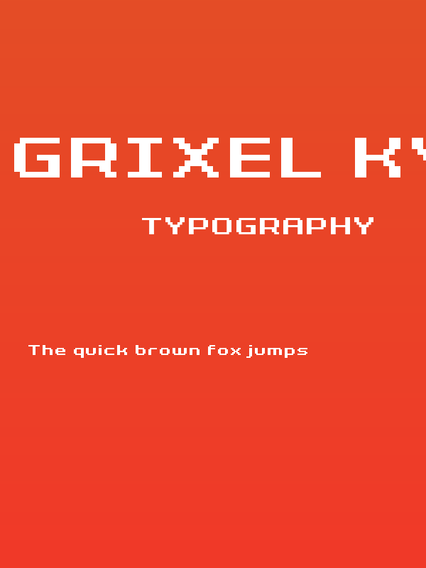 Grixel Kyrou 7 Wide Bold Xtnd Poster