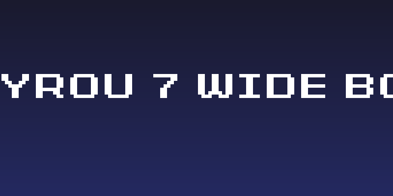 Grixel Kyrou 7 Wide Bold Xtnd Social Header