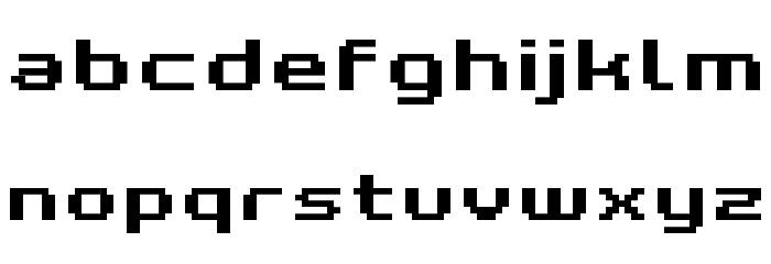 Grixel Kyrou 7 Wide Bold Xtnd Font LOWERCASE