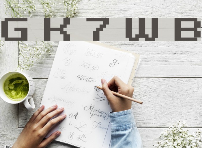 Grixel Kyrou 7 Wide Bold Font examples