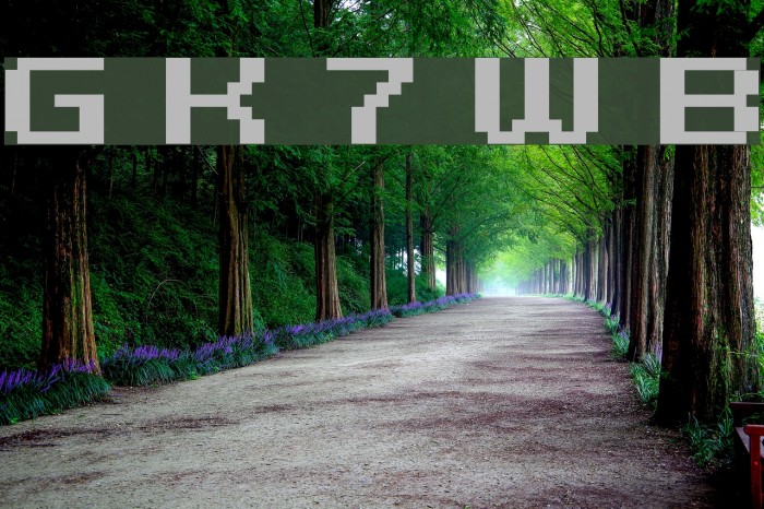 Grixel Kyrou 7 Wide Bold Font examples