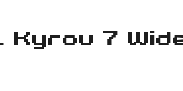 Grixel Kyrou 7 Wide Bold Logo