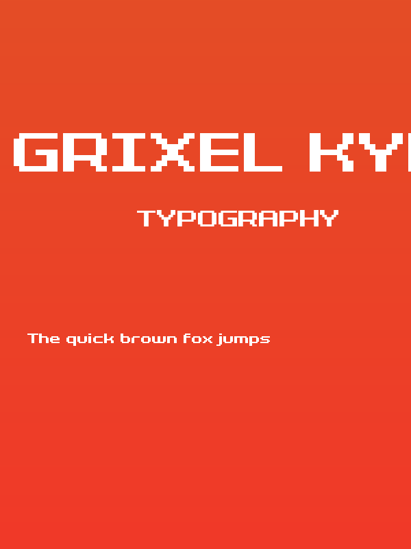 Grixel Kyrou 7 Wide Bold Poster
