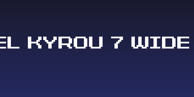 Grixel Kyrou 7 Wide Bold Social Header