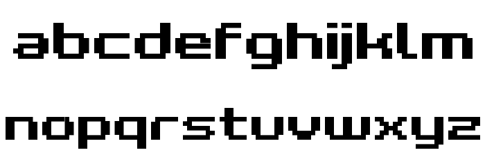 Grixel Kyrou 7 Wide Bold Font LOWERCASE