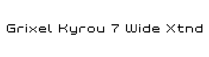 Grixel Kyrou 7 Wide Xtnd  Frei Schriftart Herunterladen