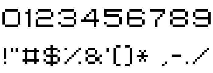 Grixel Kyrou 7 Wide Xtnd Font OTHER CHARS